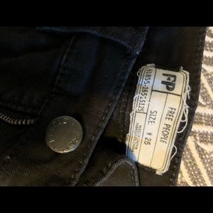 Free people black skinny jeans